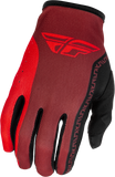 Fly Racing Youth Lite Gloves Black/Red YM - Lightweight Race Gloves with Touch Screen Compatibility