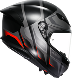 AGV K6 S Helmet - Karve - Matte Black/Gray/Red - Medium 2118395002-024-M