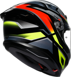 AGV K6 S Helmet - Erazer - Black/Red/Yellow Fluo - Small 2118395002-026-S