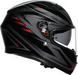 AGV K3 Helmet - Syth - Black/Red - Large 2118381004-021-L