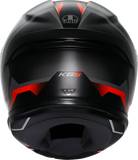 AGV K6 S Helmet - Karve - Matte Black/Gray/Red - Large 2118395002-024-L