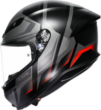 AGV K6 S Helmet - Karve - Matte Black/Gray/Red - Large 2118395002-024-L
