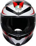 AGV K6 S Helmet - Karve - Matte Black/White/Red - 2XL 2118395002-025-XXL