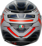 AGV K3 Helmet - Space - Matte White/Red Fluo - Large 2118381004-020-L