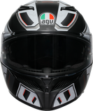 AGV K3 Helmet - Rivia - Matte Black/White - Medium 2118381004-019-M