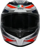 AGV K3 Helmet - Space - Matte White/Red Fluo - Small 2118381004-020-S
