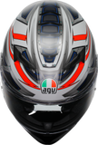 AGV K3 Helmet - Space - Matte White/Red Fluo - Large 2118381004-020-L