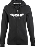 Fly Racing Women's Corporate Zip Up Hoodie in Black, Part Number 358-5090M