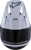 Alpinestars SM3 Helmet Radium Large - Gloss Black, White & Gray for MX, Enduro & Offroad