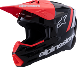 Alpinestars SM3 Helmet - Radium Gloss Black/Red Fluo/White - Small