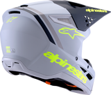 Alpinestars SM3 Helmet Radium Matte Gray/Black/Yellow Fluo XL (Part Number 8300826-9510-XL)