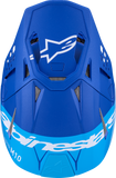 Alpinestars Supertech M10 Flood Helmet - MIPS? Blue/Black Carbon, Large