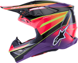 Alpinestars Supertech M10 Helmet - MIPS? Era - Gloss Pink/Violet/Yellow Fluo - Large (Part Number 8301223-3145-L)