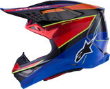 Alpinestars Supertech M10 Helmet with MIPS? - Era Gloss Blue/Red/Yellow Fluo, Small