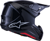 Alpinestars SM7 Helmet - Solid Gloss Black, Small - Advanced Impact Protection and Ventilation