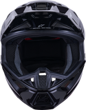 Alpinestars SM7 Helmet - Solid Gloss Black - Medium (Part Number 8301426-1180-M)