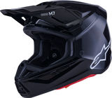 Alpinestars SM7 Helmet - Solid Gloss Black 2XL - Advanced Off-Road Racing Protection and Ventilation
