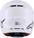 Alpinestars SM7 Helmet - Solid Gloss White, XS - High-Performance Off-Road Racing Protection