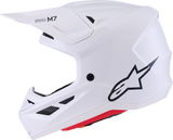 Alpinestars SM7 Helmet - Solid Gloss White XL - Advanced Off-Road Racing Protection and Ventilation