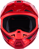 Alpinestars SM7 Helmet - Core Gloss Red 2XL - Advanced Impact Protection and Ventilation