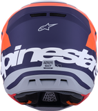 Alpinestars SM7 Helmet - Core Matte Orange/Blue, Large (Part #8301826-408-L)