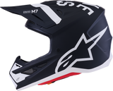 Alpinestars SM7 Dasher Helmet - Matte Black/White, XL (Part Number 8302226-1121-XL)