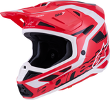 Alpinestars SM7 Helmet - Deed Gloss Red/Black/White - Large
