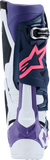 Alpinestars Tech 10 Boots - White, Violet, Navy & Pink Fluorescent US 10 / EU 44.5 - Part 2010020-2780-10