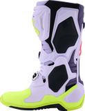 Alpinestars Tech 10 Supervented Boots - US 8 / EU 42, Purple/Fluorescent Yellow/Diva Pink, Part Number 2010520-3150-8