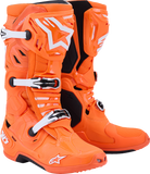 Alpinestars Tech 10 Supervented Boots - Fluorescent Orange/Black/White US 14 / EU 49.5