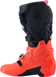 Alpinestars Tech 7 Off-Road Motorcycle Boots - US 13 / EU 48, Black/Fluorescent Red/Pink, Part Number 2012025-1576-13