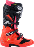 Alpinestars Tech 7 Off-Road Motorcycle Boots - Black, Fluorescent Red & Pink, US 14 / EU 49.5
