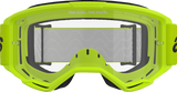 Alpinestars GOGGLES Vision 3 Goggle - Wordmark - Yellow with Clear Lens, Part #5103325-5038