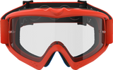 Alpinestars Youth Vision Goggle with Clear Lens - Orange Frame, Part 5140125-430