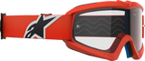 Alpinestars Youth Vision Goggle with Clear Lens - Orange Frame, Part 5140125-430
