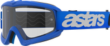 Alpinestars GOGGLES Youth Vision Goggle - Blaze Blue with Clear Lens, Part 5140325-7189