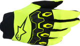 Alpinestars Youth Full Bore V2 Gloves - Fluo Yellow/Black, Part Number 3540226-551-3XS