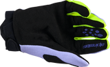 Alpinestars Youth Full Bore V2 Gloves - Purple/Fluo Yellow, Large (Part #3540226-3175-L)