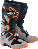 Alpinestars Tech 7 Enduro Boots Black/Warm Gray/Fluorescent Orange US 8 - Part 2010426-1562-8