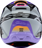 Alpinestars Youth SM3 Jettson Helmet - Gloss Black, Gray & Purple - Medium (Part No. 8303226-9277-YM)