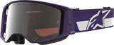 Alpinestars Goggles Supertech Hunta 96 XXV - Purple/White with Silver Mirror Lens, Part 5101226-3168