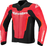 Alpinestars GP Force v2 Airflow Leather Motorcycle Jacket * Red/Red Fluo, US 38 / EU 48