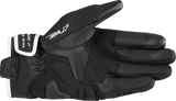 Alpinestars Moblast WP Gloves * Black/Off White, XL * All-Weather Motorcycle Gloves with Waterproof & Breathable Technology