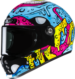 HJC V10 Squeeze Motorcycle Helmet with Fiberglass Shell and Bluetooth Compatibility - Model FA45NUS5828V
