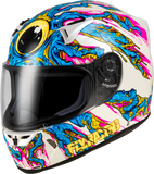 Fly Racing Revolt Space Creep Helmet Light Blue/White/Pink Small