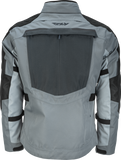 Fly Racing Off Grid Jacket Grey Medium - Weatherproof, High-Visibility Motorcycle Jacket