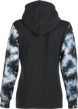 Fly Racing Women's Tie Dye Zip Up Hoodie Black/Grey – Part Number 358-0070M