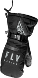Fly Racing Cascade Mittens Black Medium with Weatherproof Technology
