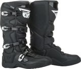 Fly Racing FR5 Boots Black Size 10 for Motocross and Off-Road Riding