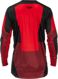 Fly Racing Lite Jersey Black/Red XL - Lightweight Performance Motocross Jersey